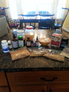 supps on counter
